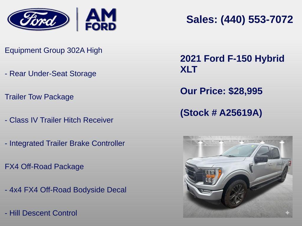 used 2021 Ford F-150 car, priced at $28,995