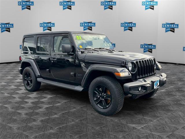 used 2021 Jeep Wrangler Unlimited car, priced at $35,877