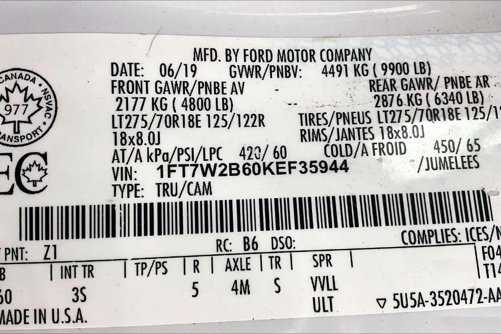 used 2019 Ford F-250 car, priced at $35,613