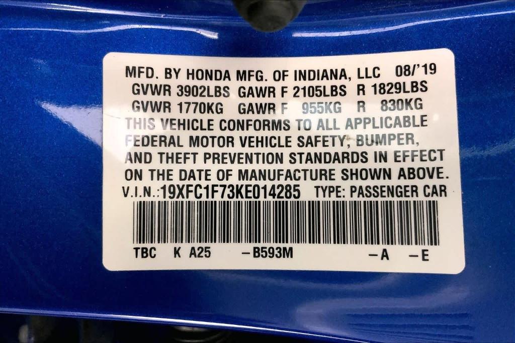 used 2019 Honda Civic car, priced at $20,504