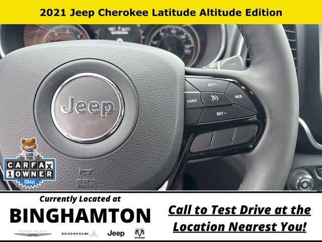 used 2021 Jeep Cherokee car, priced at $24,695