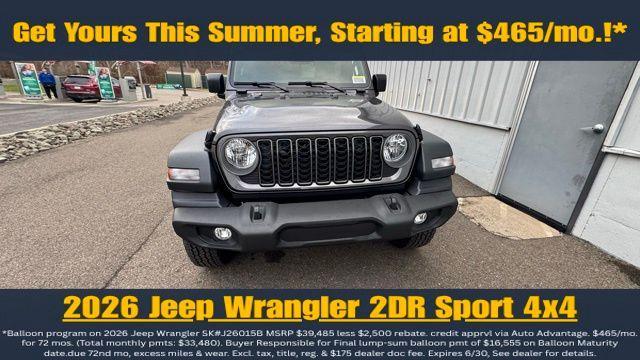 new 2026 Jeep Wrangler car, priced at $45,975