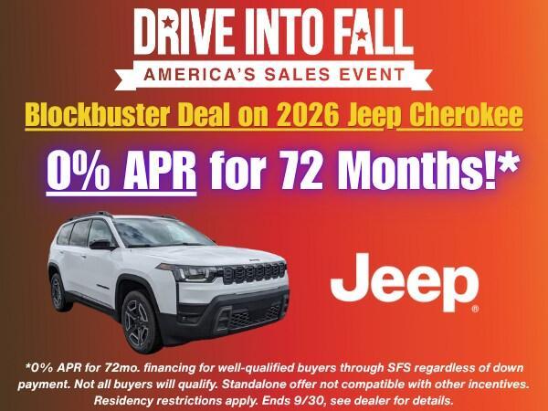new 2026 Jeep Cherokee car, priced at $43,085