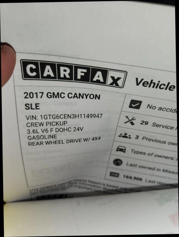 used 2017 GMC Canyon car, priced at $16,950
