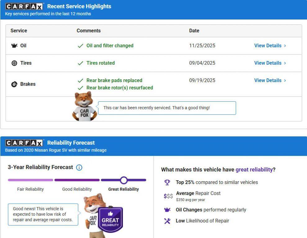 used 2020 Nissan Rogue car, priced at $18,995