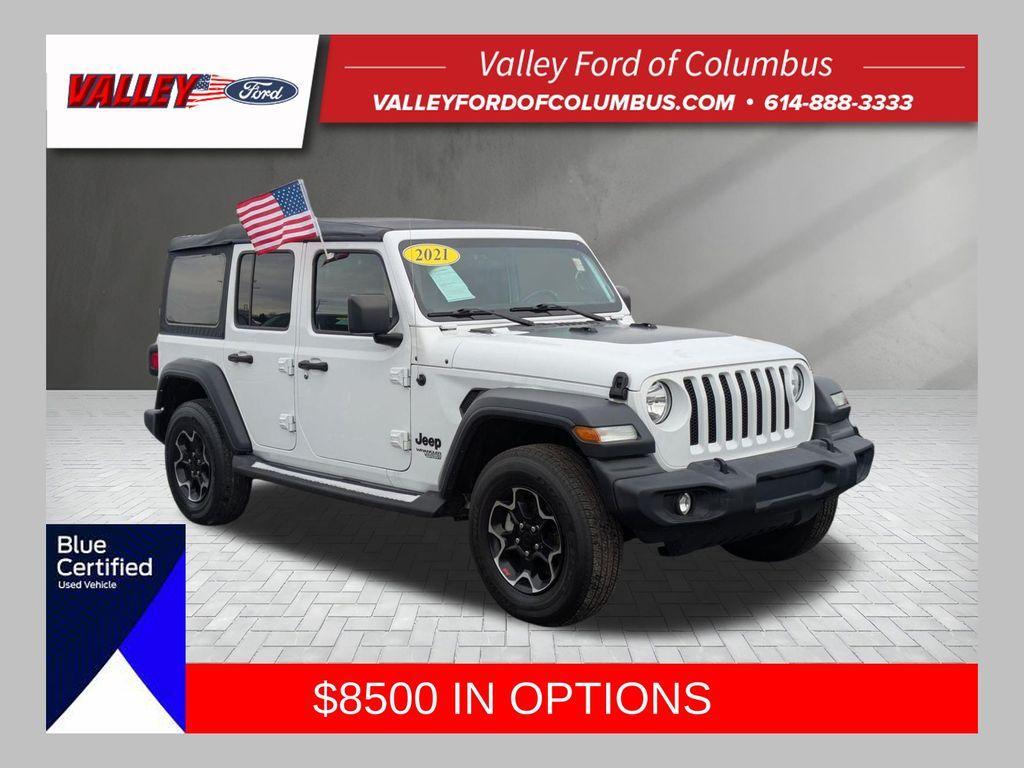 used 2021 Jeep Wrangler Unlimited car, priced at $25,600