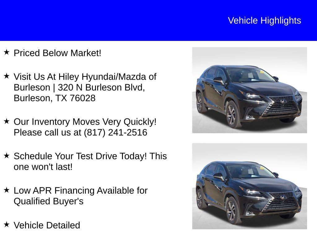 used 2020 Lexus NX 300 car, priced at $26,997