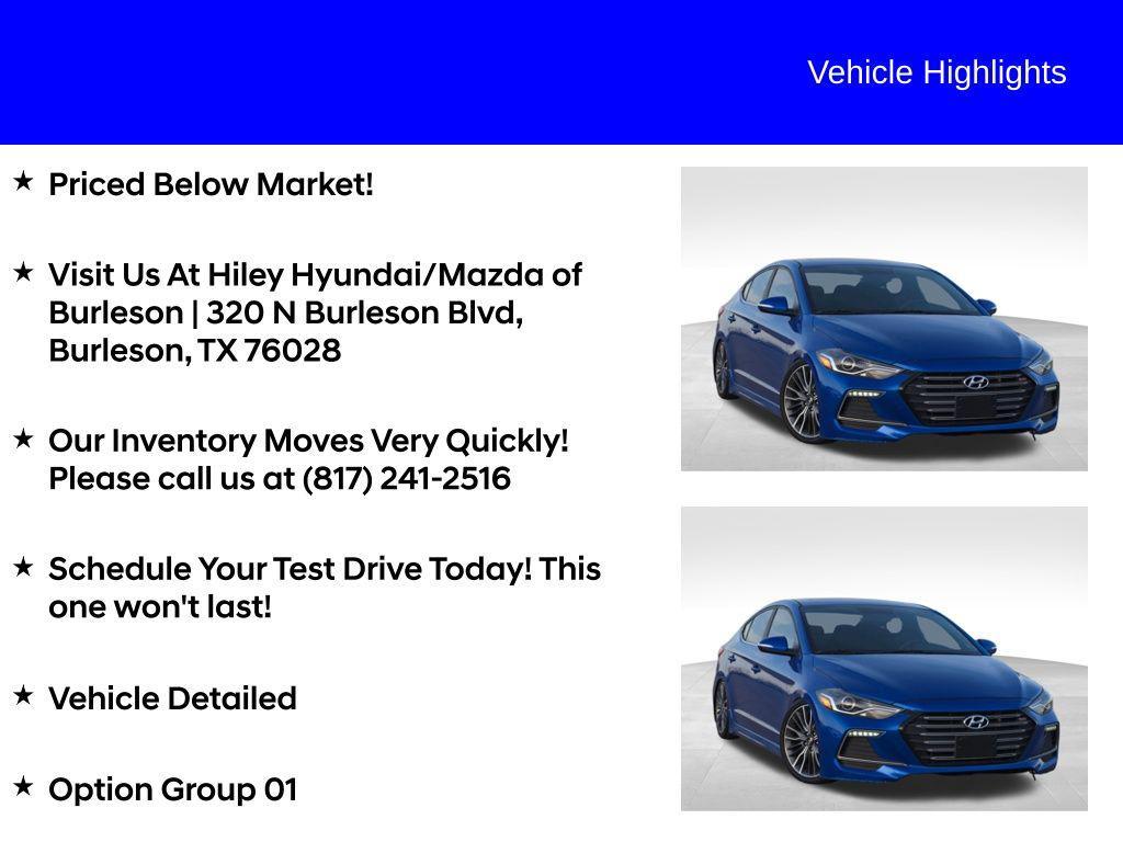 used 2018 Hyundai Elantra car, priced at $15,997