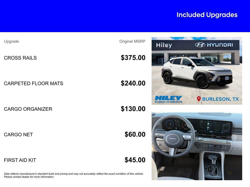 new 2026 Hyundai Kona car, priced at $25,844