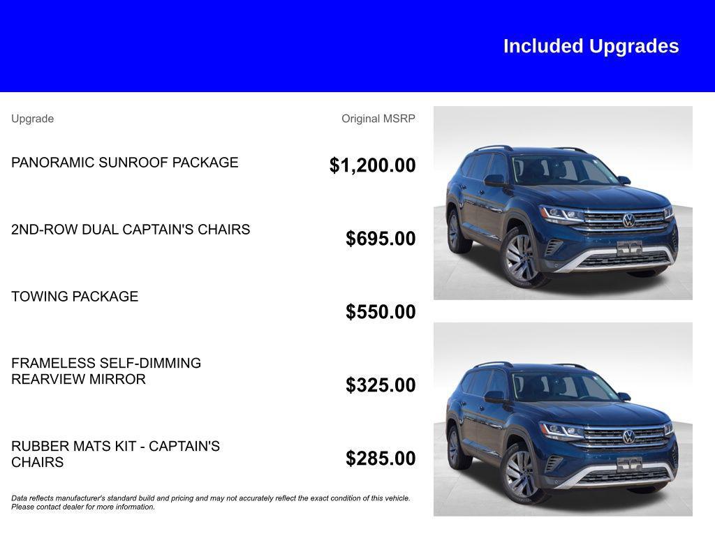 used 2021 Volkswagen Atlas car, priced at $19,077