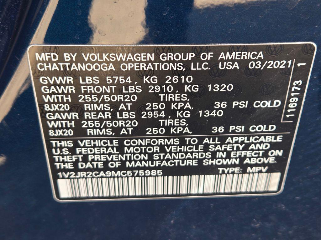used 2021 Volkswagen Atlas car, priced at $18,799