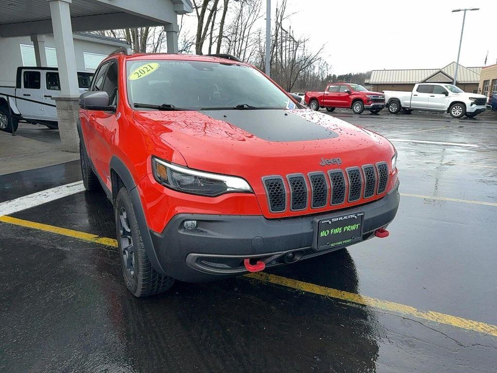 used 2021 Jeep Cherokee car, priced at $23,900