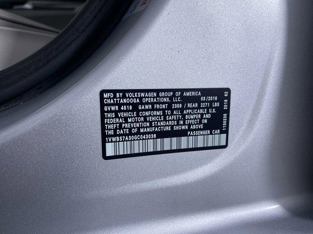 used 2016 Volkswagen Passat car, priced at $9,500