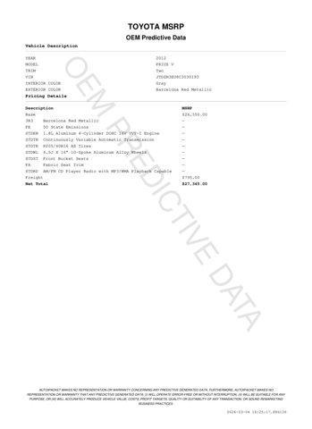 used 2012 Toyota Prius v car, priced at $10,600