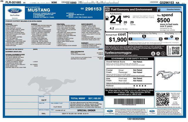 used 2016 Ford Mustang car, priced at $19,377