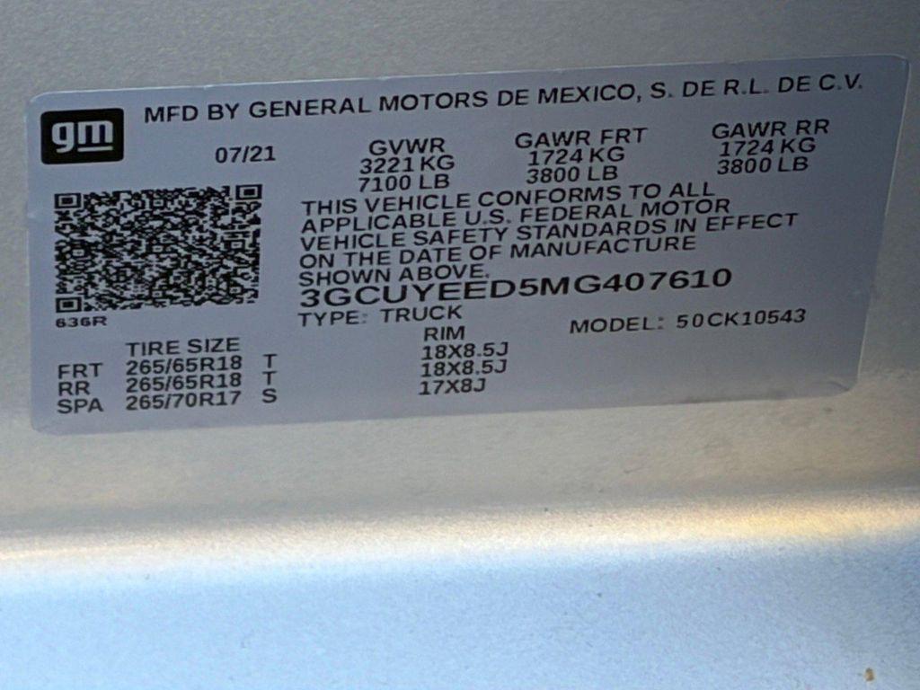 used 2021 Chevrolet Silverado 1500 car, priced at $29,598