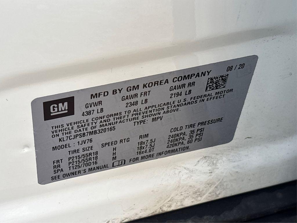 used 2021 Chevrolet Trax car, priced at $16,358