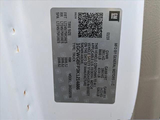 used 2019 Chevrolet Express 2500 car, priced at $18,676