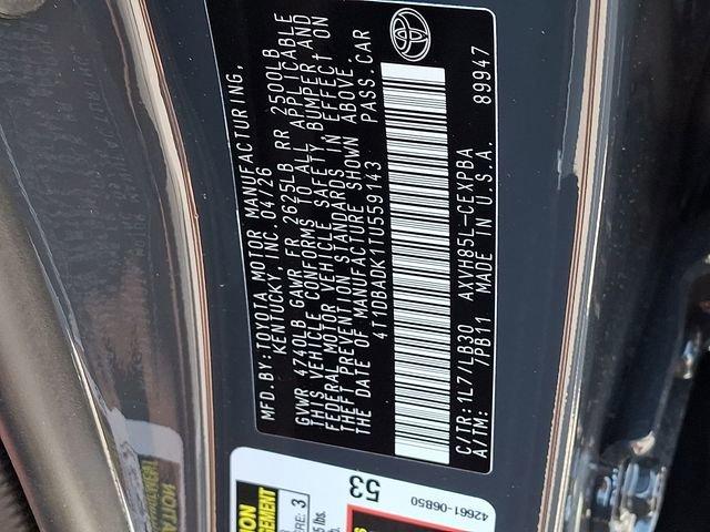 new 2026 Toyota Camry car, priced at $43,588