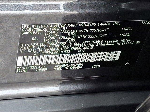 new 2025 Toyota RAV4 car, priced at $37,033