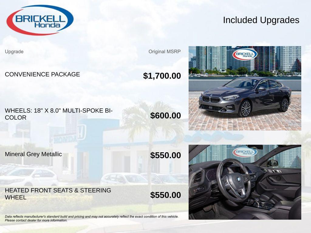 used 2020 BMW 228 Gran Coupe car, priced at $18,700