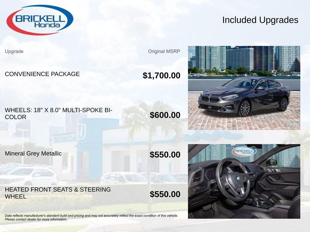 used 2020 BMW 228 Gran Coupe car, priced at $20,300