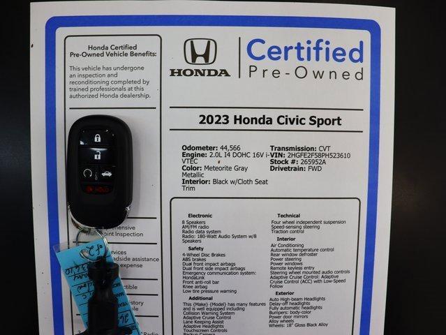 used 2023 Honda Civic car, priced at $21,925