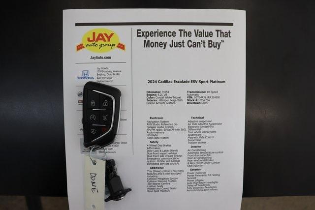 used 2024 Cadillac Escalade ESV car, priced at $90,970