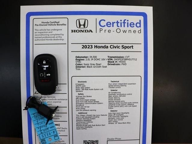 used 2023 Honda Civic car, priced at $22,195