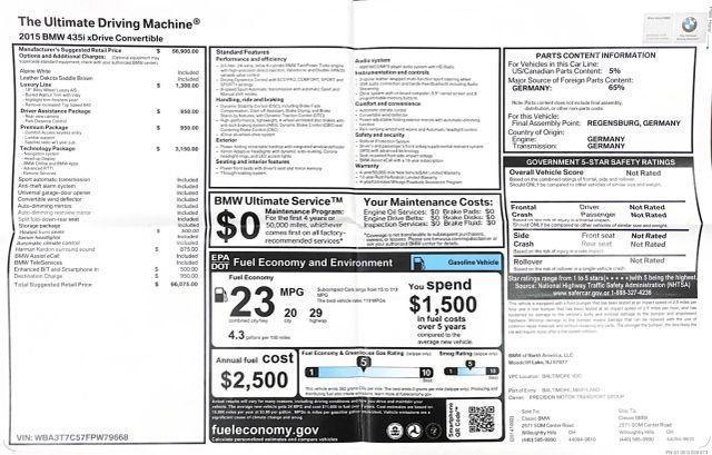 used 2015 BMW 435 car, priced at $23,499