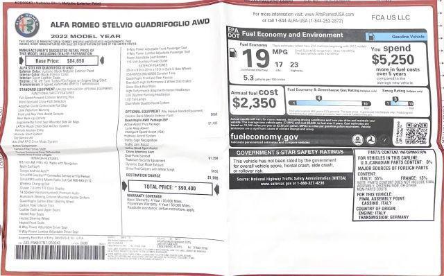 used 2022 Alfa Romeo Stelvio car, priced at $47,450