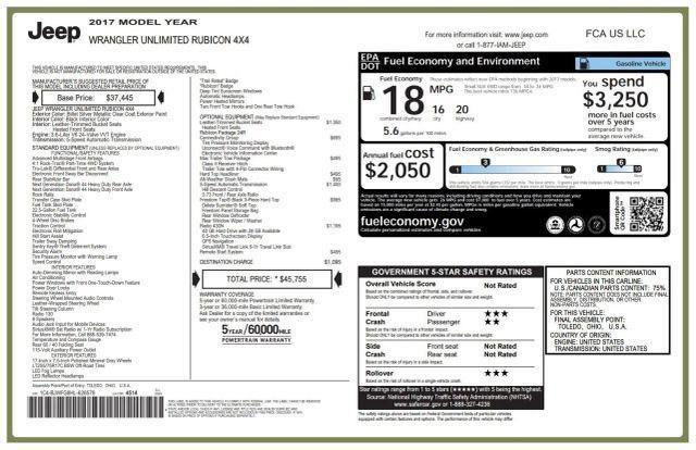 used 2017 Jeep Wrangler Unlimited car, priced at $24,999