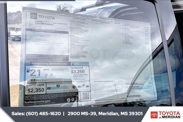 new 2026 Toyota 4Runner car, priced at $60,319