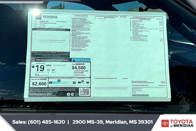 new 2026 Toyota Tundra car, priced at $58,542