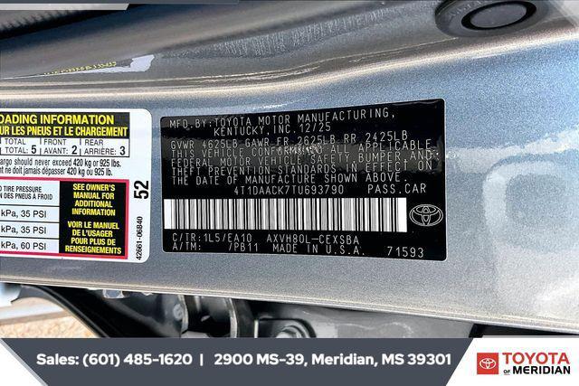 new 2026 Toyota Camry car, priced at $38,080