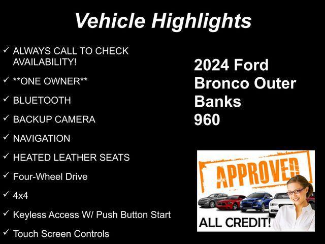 used 2024 Ford Bronco car, priced at $45,559