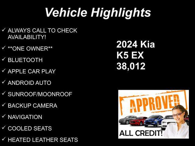 used 2024 Kia K5 car, priced at $24,605