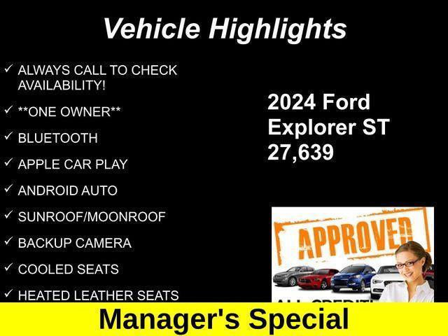 used 2024 Ford Explorer car, priced at $41,448