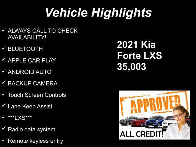 used 2021 Kia Forte car, priced at $14,573