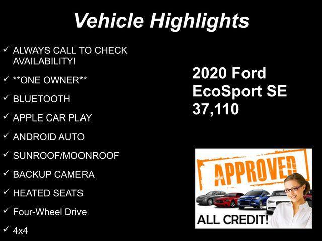 used 2020 Ford EcoSport car, priced at $14,661