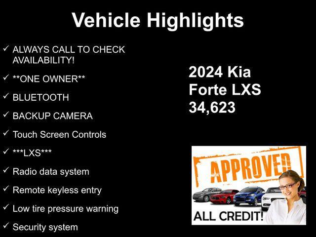 used 2024 Kia Forte car, priced at $17,064