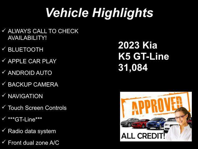 used 2023 Kia K5 car, priced at $23,659