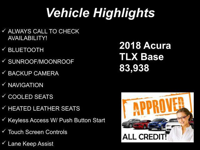 used 2018 Acura TLX car, priced at $19,896