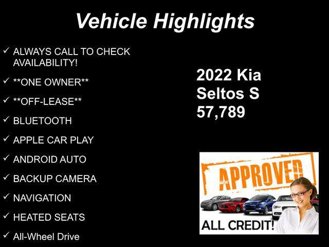 used 2022 Kia Seltos car, priced at $16,533