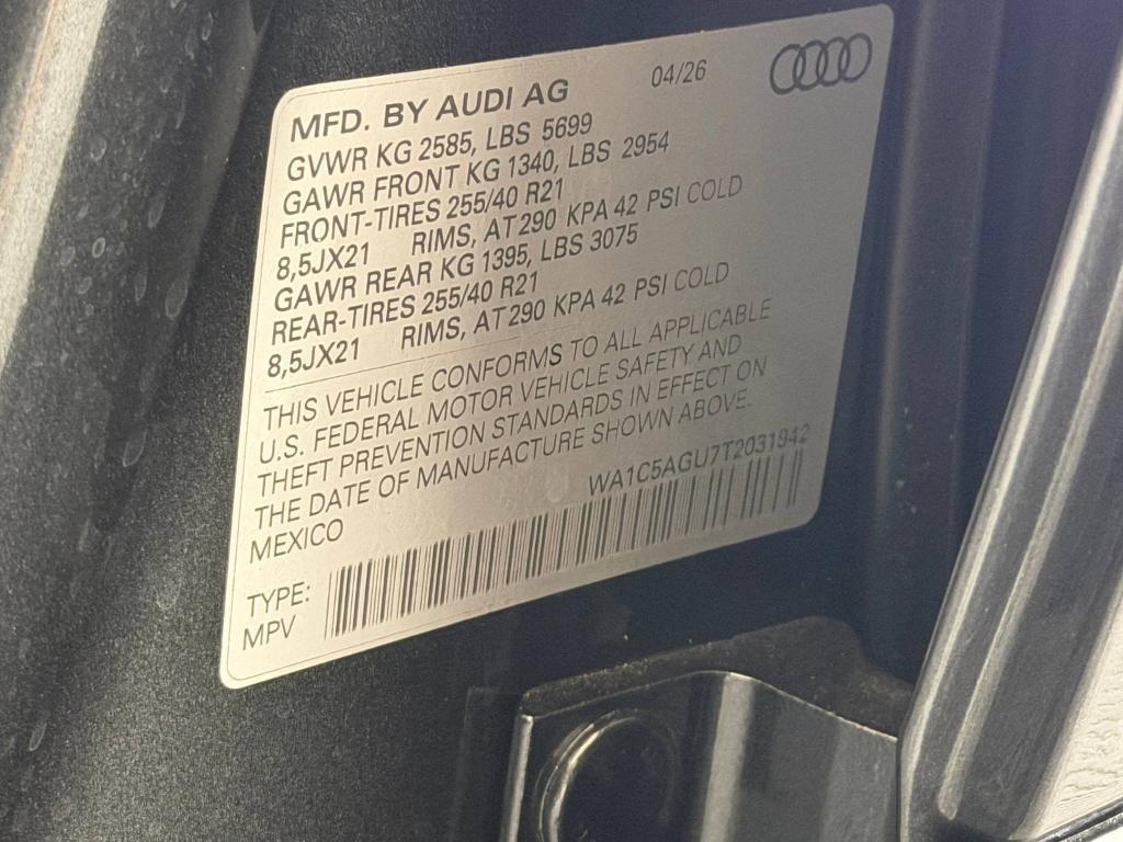 new 2026 Audi SQ5 car, priced at $74,421