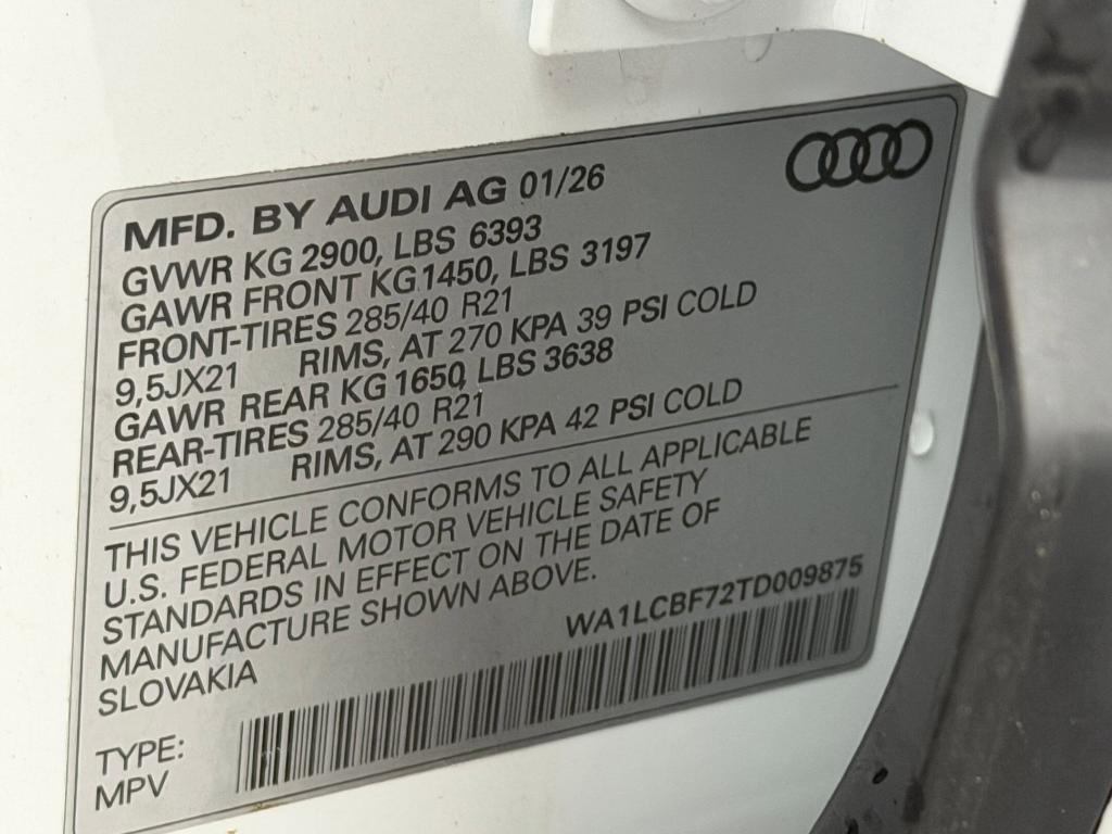 new 2026 Audi Q7 car, priced at $67,761