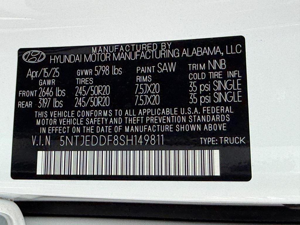 new 2025 Hyundai SANTA CRUZ car, priced at $43,576