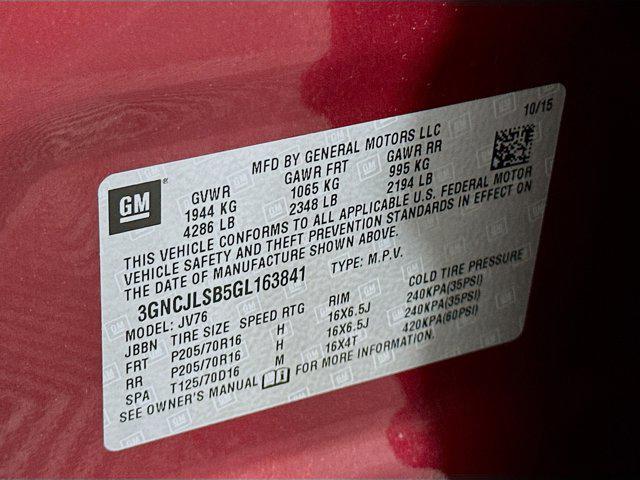 used 2016 Chevrolet Trax car, priced at $7,999