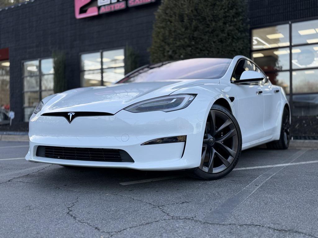 used 2021 Tesla Model S car, priced at $48,895