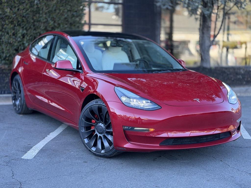 used 2023 Tesla Model 3 car, priced at $26,795